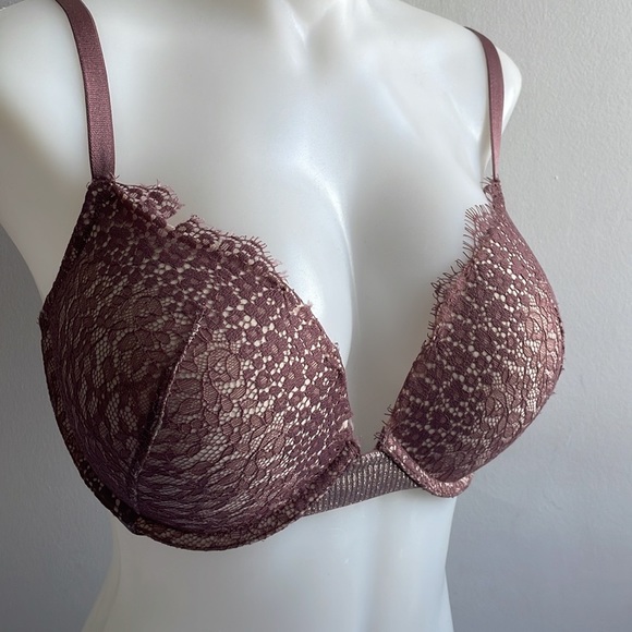 Victoria’s Secret Bra 32DDD Push Up Mauve - Picture 11 of 12